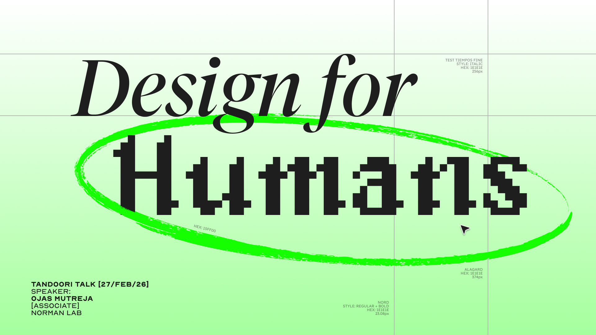 Design for Humans — Talk Poster